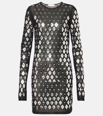 Studded jersey minidress | Rabanne