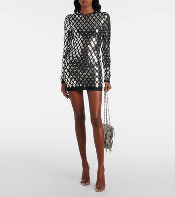 Studded jersey minidress | Rabanne