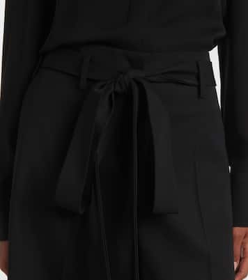 Virgin wool sablé Bermuda pants | Valentino