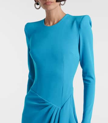 Draped asymmetric crêpe gown | Alex Perry