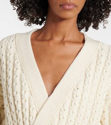 羊毛裹身开衫 | Alaïa