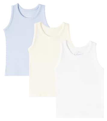 Athis set of 3 cotton tank tops | Bonpoint
