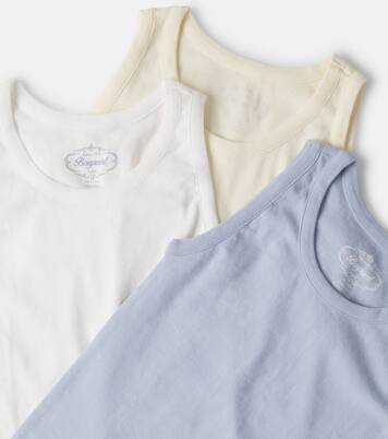 Athis set of 3 cotton tank tops | Bonpoint