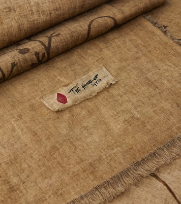 Firmamento floral linen blanket | The House of Lyria