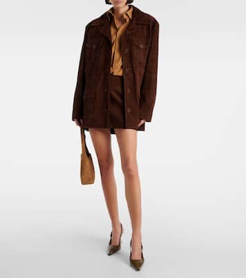 Minirock Remi aus Veloursleder | Nour Hammour