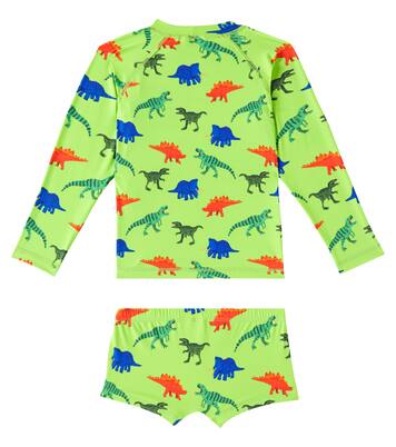 Printed rashguard and swim shorts set | Fábula