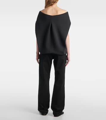 Pallenberg off-shoulder wool-blend top | The Row