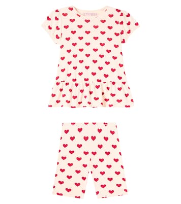 Printed cotton T-shirt and leggings set | Konges Sløjd