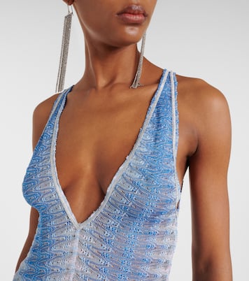 Zigzag ombré lamé maxi dress | Missoni