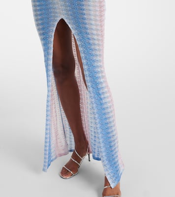 Zigzag ombré lamé maxi dress | Missoni