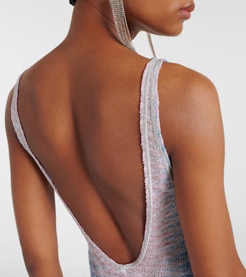 Zigzag ombré lamé maxi dress | Missoni