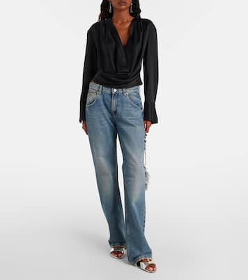 Logo直筒牛仔裤 | Blumarine