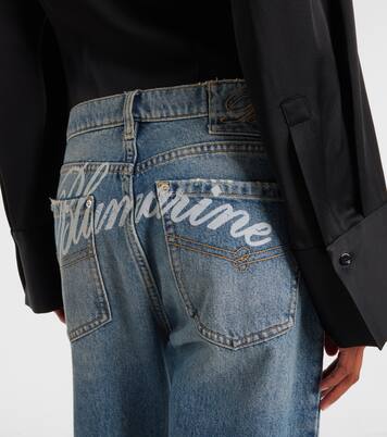 Logo直筒牛仔裤 | Blumarine