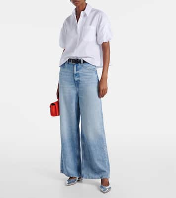 Robbie metallic leather slingback flats | Gianvito Rossi