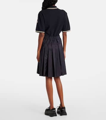 Technical cotton polo dress | Moncler