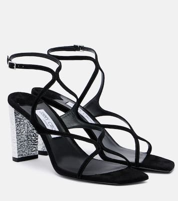 Azie 85 embellished suede sandals | Jimmy Choo