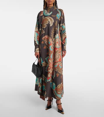 Printed asymmetric maxi dress | Etro