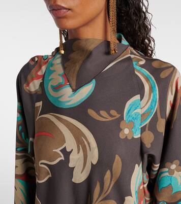 Printed asymmetric maxi dress | Etro