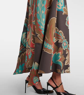 Printed asymmetric maxi dress | Etro