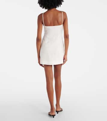 Besticktes Minikleid Alessandra aus Leinen | SIR