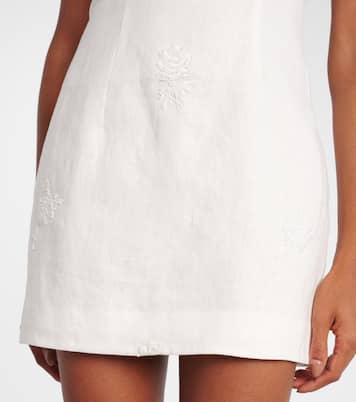 Besticktes Minikleid Alessandra aus Leinen | SIR