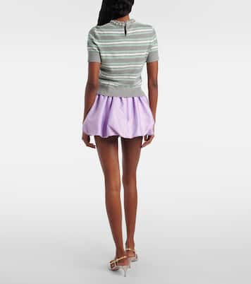 Top de lana, algodón y cachemir a rayas | Self-Portrait