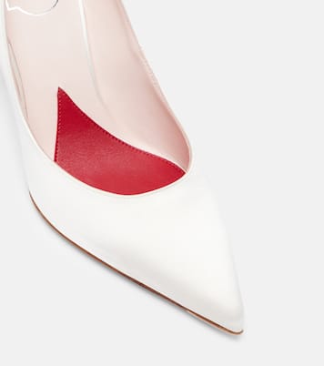 Jewel 85 embellished satin pumps | Roger Vivier