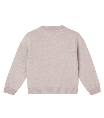 Embroidered cashmere cardigan | Brunello Cucinelli Kids