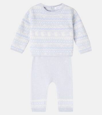Baby wool and cashmere sweater and pants set | Tartine et Chocolat