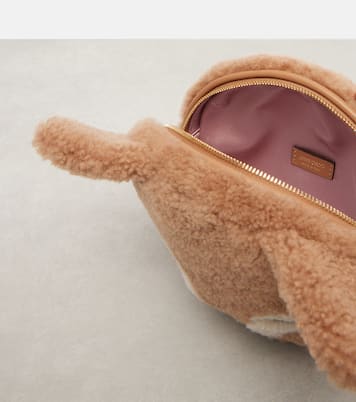 Borsa a spalla Soft Fox Mini in shearling | Jimmy Choo