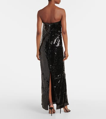 Robe bustier longue à sequins | Rotate