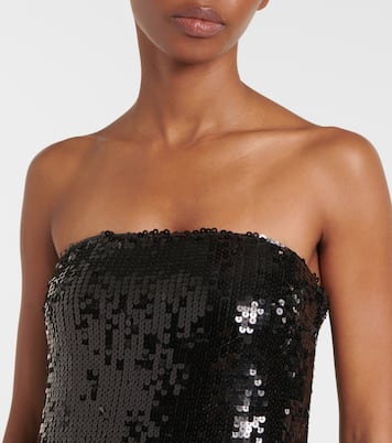 Robe bustier longue à sequins | Rotate