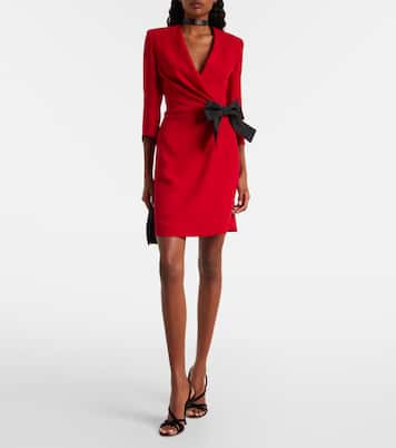 Abito corto in seta con fiocco | Valentino