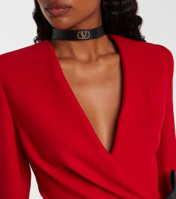 Abito corto in seta con fiocco | Valentino