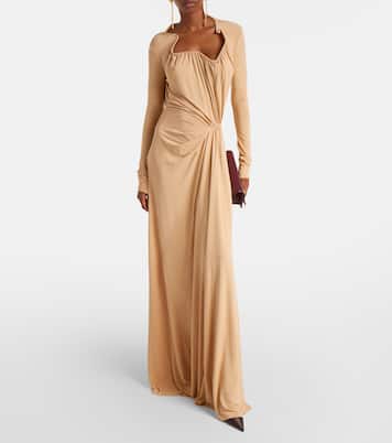 Asymmetric draped gown | Victoria Beckham