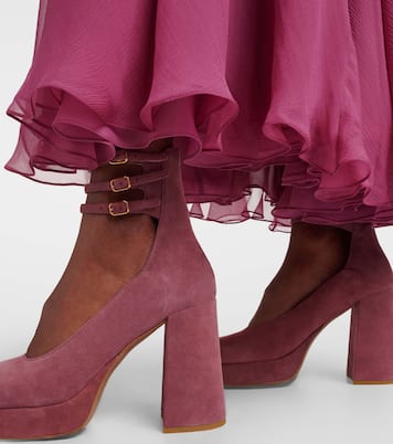 Pumps Loti 100 in suede con plateau | Chloé