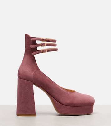 Pumps Loti 100 in suede con plateau | Chloé