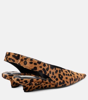 Pumps slingback in cavallino con zeppa | Toteme