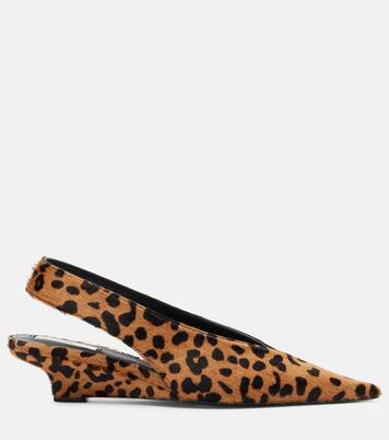 Pumps slingback in cavallino con zeppa | Toteme
