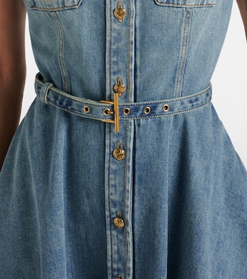 Belted denim shirt dress | McQueen
