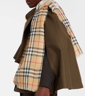 Écharpe EKD Burberry Check en laine et soie | Burberry