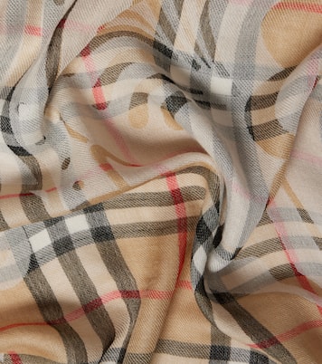 Écharpe EKD Burberry Check en laine et soie | Burberry