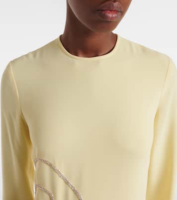 Abito lungo Zarie in crêpe | Costarellos