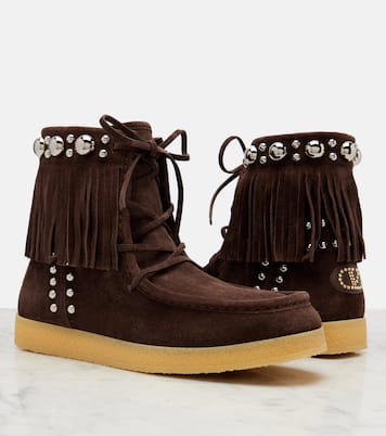 Ankle Boots Nellcôte aus Veloursleder | Valentino Garavani