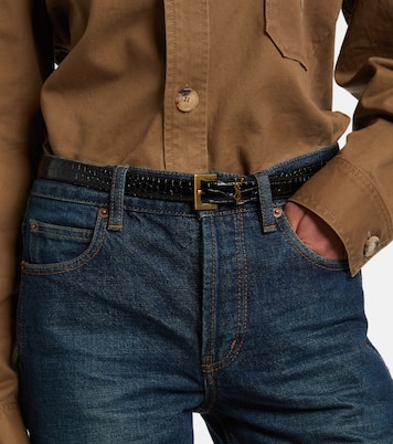 Ceinture Cassandre en cuir  | Saint Laurent