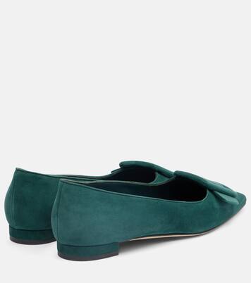 Maysale suede ballet flats | Manolo Blahnik