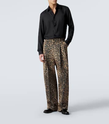 Gerade Hose aus einem Baumwollgemisch | Dolce&Gabbana