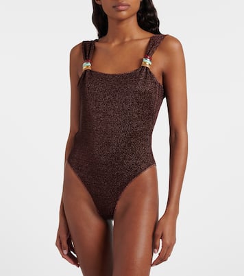 Lumière ring-detail swimsuit | Oséree