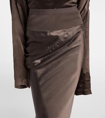 Satin maxi skirt | Rick Owens