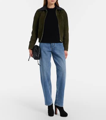 Martine 110 suede platform ankle boots | Aquazzura